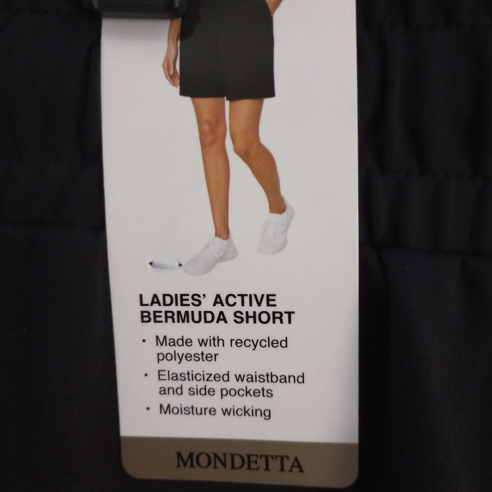 Mondetta Active Black Bermuda Shorts Size Small NWT - Picture 5 of 6